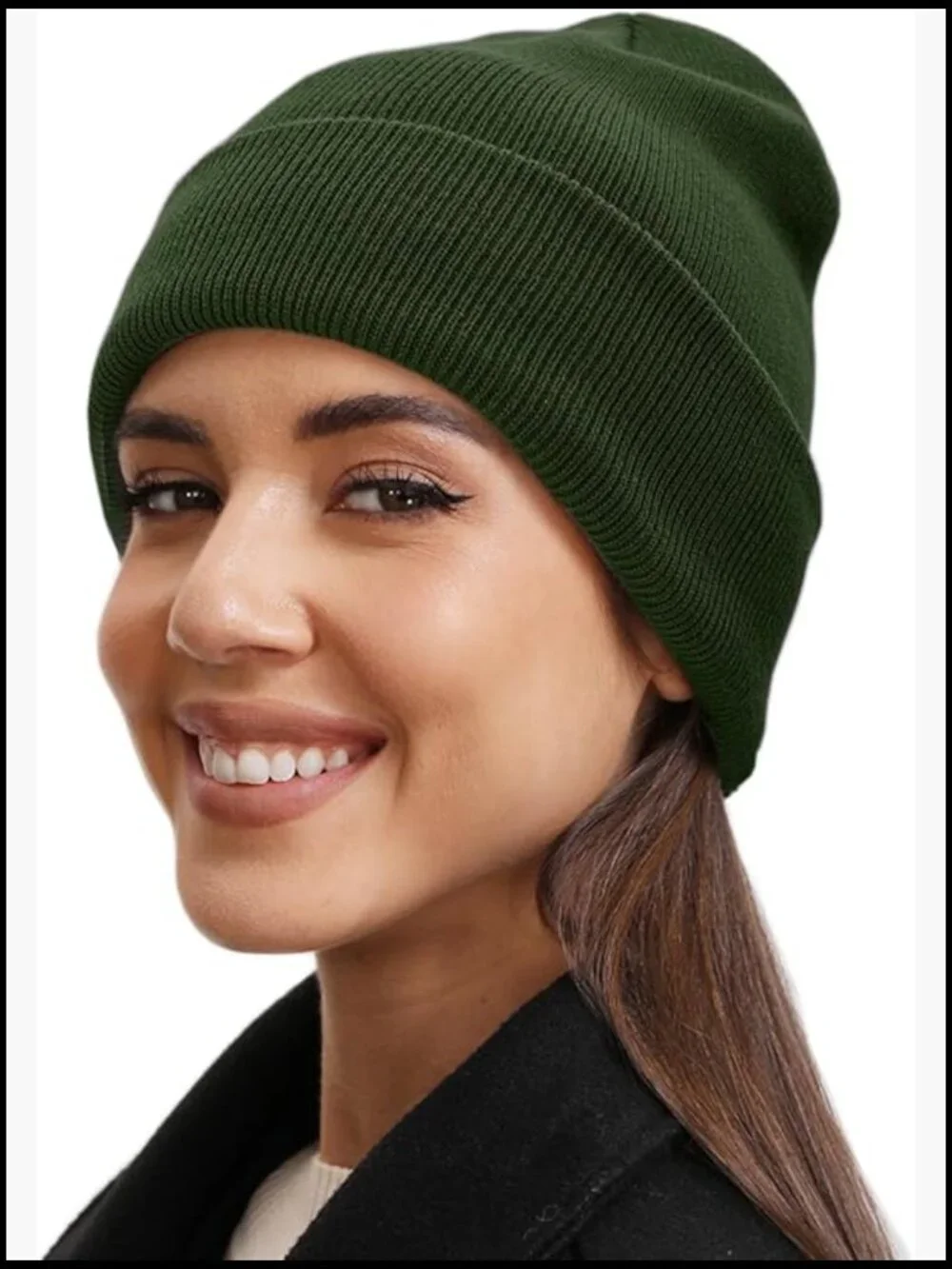 100% Cotton Beanie Hat - Ultra Soft Winter Warm Stretch Knit Cuffed Skull Cap
